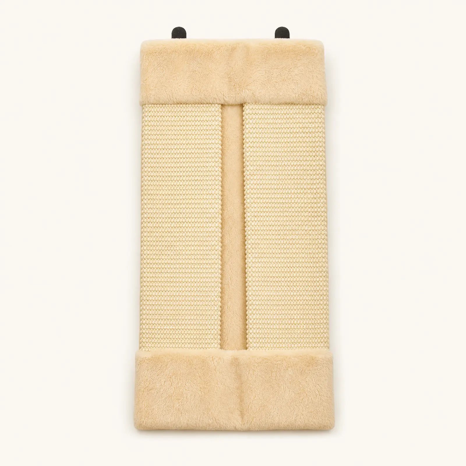 Beige foldable sisal corner scratching post for cats