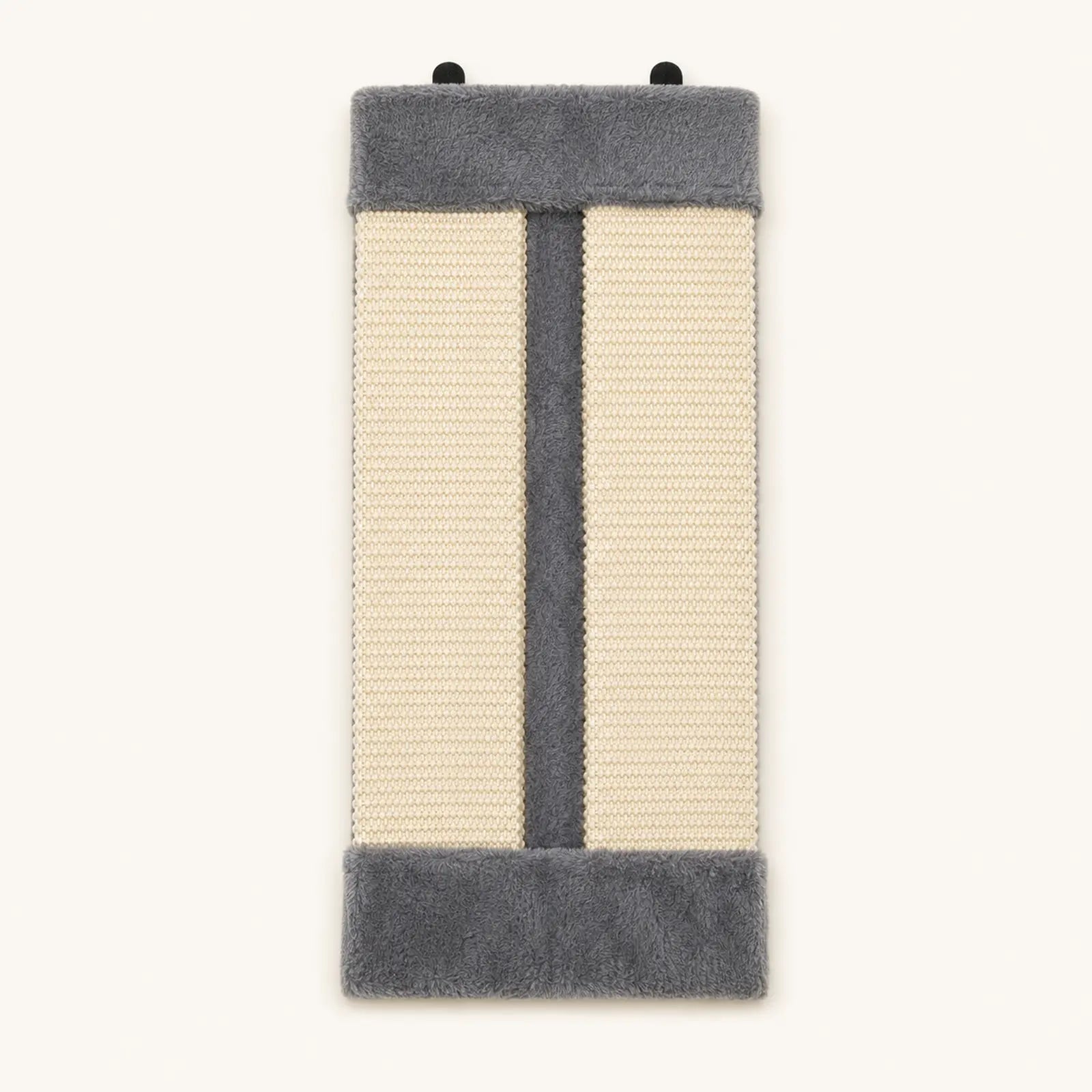 Grey foldable sisal corner scratching post for cats