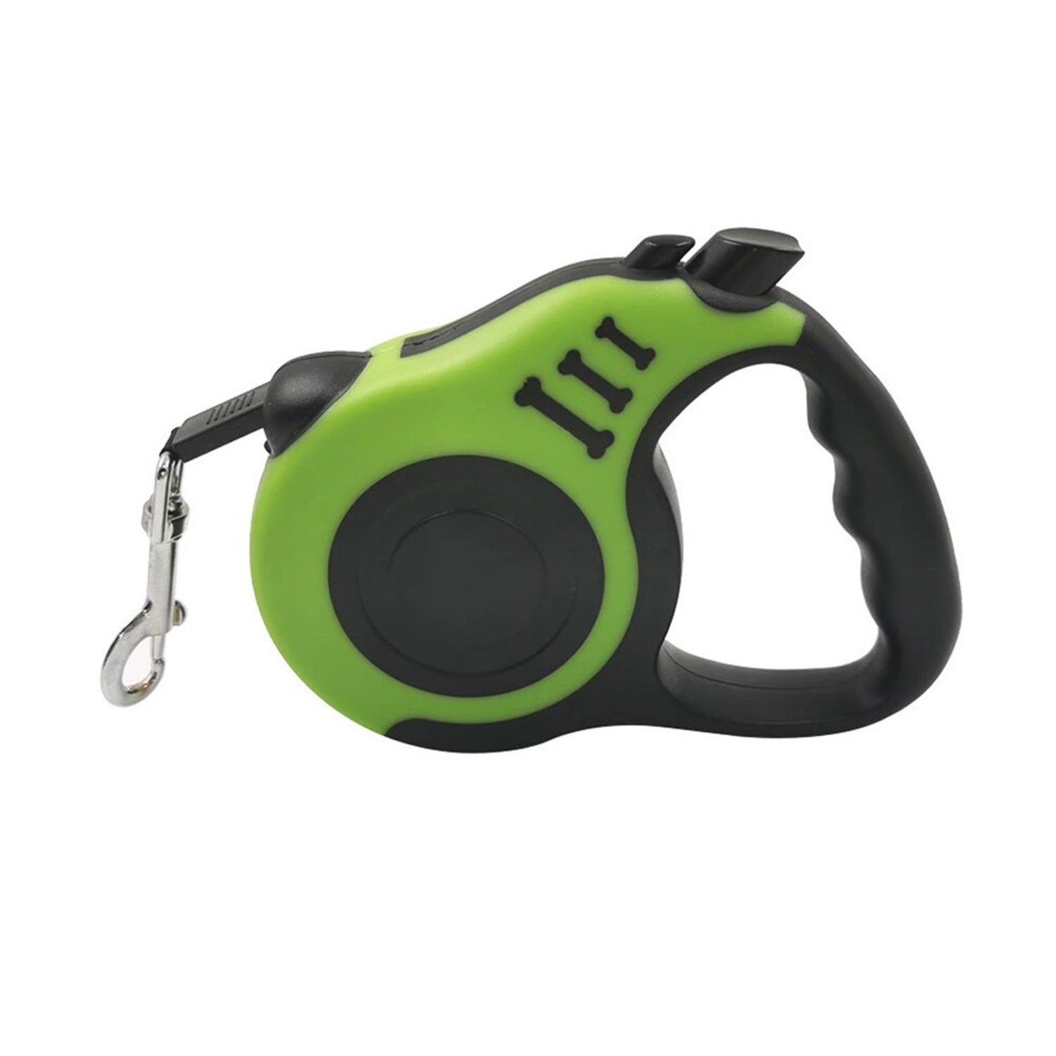 Green retractable dog leash