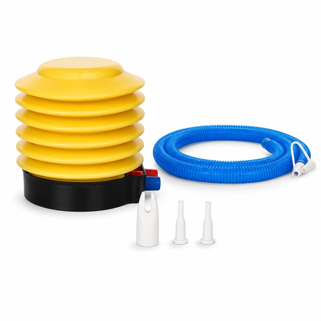 Bellows pump hose and setup nozzles included with the herding ball